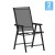 Flash Furniture 2-TLH-SC-044-BKBK-GG Paladin Black Outdoor Folding Patio Sling Chair, 2 Pack addl-2