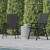 Flash Furniture 2-TLH-SC-044-BKBK-GG Paladin Black Outdoor Folding Patio Sling Chair, 2 Pack addl-6