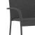 Flash Furniture 2-TW-3WBE073-GY-GG Stackable Indoor/Outdoor Gray Wicker Dining Chair with Arms with Steel Frame, Set of 2 addl-9