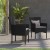 Flash Furniture 2-TW-3WBE074-BK-GG All-Weather Modern Black Wicker Patio Armchair with Gray Cushions, Set of 2 addl-6