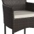Flash Furniture 2-TW-3WBE074-BR-GG All-Weather Modern Espresso Wicker Patio Armchair and Cream Cushions, Set of 2 addl-9