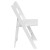 Flash Furniture XF-2901-WH-WOOD-GG Hercules White Wood Folding Chair with Vinyl Padded Seat addl-10