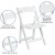Flash Furniture XF-2901-WH-WOOD-GG Hercules White Wood Folding Chair with Vinyl Padded Seat addl-11