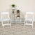 Flash Furniture XF-2901-WH-WOOD-GG Hercules White Wood Folding Chair with Vinyl Padded Seat addl-1