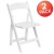 Flash Furniture 2-XF-2901-WH-WOOD-GG Hercules White Wood Folding Chair with Vinyl Padded Seat, 2 Pack  addl-2