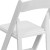 Flash Furniture XF-2901-WH-WOOD-GG Hercules White Wood Folding Chair with Vinyl Padded Seat addl-8