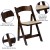 Flash Furniture XF-2903-FRUIT-WOOD-GG Hercules Fruitwood Wood Folding Chair with Vinyl Padded Seat addl-11