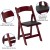 Flash Furniture 2-XF-2903-MAH-WOOD-GG Hercules Mahogany Wood Folding Chair with Vinyl Padded Seat, 2 Pack  addl-11
