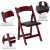 Flash Furniture XF-2903-MAH-WOOD-GG Hercules Mahogany Wood Folding Chair with Vinyl Padded Seat addl-11