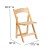 Flash Furniture XF-2903-NAT-WOOD-GG Hercules Natural Wood Folding Chair with Vinyl Padded Seat addl-6