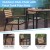Flash Furniture 2-XU-DG-HW6006-GG Outdoor Stackable Brown Faux Wood Side Chair with Black Aluminum Frame, Set of 2 addl-4