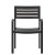 Flash Furniture 2-XU-DG-HW6006-GY-GG Outdoor Stackable Gray Wash Faux Wood Side Chair with Black Aluminum Frame, Set of 2 addl-11