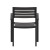 Flash Furniture 2-XU-DG-HW6006-GY-GG Outdoor Stackable Gray Wash Faux Wood Side Chair with Black Aluminum Frame, Set of 2 addl-8