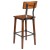 Flash Furniture 2-XU-DG-W0236B-GG Rustic Antique Walnut Industrial Wood Dining Barstool, 2 Pack  addl-6
