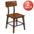 Flash Furniture 2-XU-DG-W0236-GG Rustic Antique Walnut Industrial Wood Dining Chair, 2 Pack  addl-2
