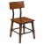 Flash Furniture 2-XU-DG-W0236-GG Rustic Antique Walnut Industrial Wood Dining Chair, 2 Pack  addl-8