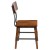 Flash Furniture 2-XU-DG-W0236-GG Rustic Antique Walnut Industrial Wood Dining Chair, 2 Pack  addl-9