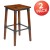 Flash Furniture 2-XU-DG-W0247B-GG Rustic Antique Walnut Industrial Wood Dining Backless Barstool, 2 Pack  addl-2