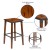 Flash Furniture 2-XU-DG-W0247B-GG Rustic Antique Walnut Industrial Wood Dining Backless Barstool, 2 Pack  addl-4