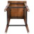 Flash Furniture 2-XU-DG-W0247B-GG Rustic Antique Walnut Industrial Wood Dining Backless Barstool, 2 Pack  addl-9