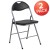 Flash Furniture 2-YB-YJ806H-GG Hercules Black Vinyl Metal Folding Chair with Carry Handle, 2 Pack  addl-2