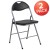 Flash Furniture YB-YJ806H-GG Hercules Black Vinyl Metal Folding Chair with Carry Handle addl-2
