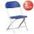 Flash Furniture 2-Y-KID-BL-GG Timmy Kids Blue Plastic Folding Chair, 2 Pack addl-2