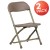Flash Furniture Y-KID-BN-GG Timmy Kids Brown Plastic Folding Chair addl-2