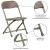 Flash Furniture Y-KID-BN-GG Timmy Kids Brown Plastic Folding Chair addl-4
