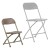 Flash Furniture Y-KID-BN-GG Timmy Kids Brown Plastic Folding Chair addl-7