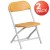 Flash Furniture 2-Y-KID-YL-GG Timmy Kids Yellow Plastic Folding Chair, 2 Pack addl-2