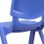 Flash Furniture 2-YU-YCX-001-BLUE-GG Blue Plastic Stackable School Chair with 12" Seat Height, 2 Pack addl-11