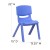 Flash Furniture 2-YU-YCX-001-BLUE-GG Blue Plastic Stackable School Chair with 12" Seat Height, 2 Pack addl-6