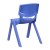 Flash Furniture 2-YU-YCX-001-BLUE-GG Blue Plastic Stackable School Chair with 12" Seat Height, 2 Pack addl-7