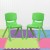 Flash Furniture 2-YU-YCX-001-GREEN-GG Green Plastic Stackable School Chair with 12" Seat Height, 2 Pack addl-1