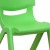 Flash Furniture 2-YU-YCX-001-GREEN-GG Green Plastic Stackable School Chair with 12" Seat Height, 2 Pack addl-8