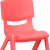 Flash Furniture 2-YU-YCX-001-RED-GG Red Plastic Stackable School Chair with 12" Seat Height, 2 Pack addl-8