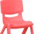 Flash Furniture 2-YU-YCX-001-RED-GG Red Plastic Stackable School Chair with 12" Seat Height, 2 Pack addl-8