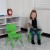 Flash Furniture 2-YU-YCX-003-GREEN-GG Green Plastic Stackable School Chair with 10.5