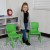 Flash Furniture 2-YU-YCX-003-GREEN-GG Green Plastic Stackable School Chair with 10.5
