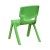 Flash Furniture 2-YU-YCX-003-GREEN-GG Green Plastic Stackable School Chair with 10.5