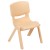 Flash Furniture 2-YU-YCX-003-NAT-GG Natural Plastic Stackable School Chair with 10.5" Seat Height, 2 Pack addl-10