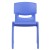Flash Furniture 2-YU-YCX-004-BLUE-GG Blue Plastic Stackable School Chair with 13.25" Seat Height, 2 Pack addl-10