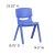 Flash Furniture 2-YU-YCX-004-BLUE-GG Blue Plastic Stackable School Chair with 13.25" Seat Height, 2 Pack addl-6