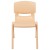 Flash Furniture 2-YU-YCX-004-NAT-GG Natural Plastic Stackable School Chair with 13.25" Seat Height, 2 Pack addl-10