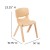 Flash Furniture 2-YU-YCX-004-NAT-GG Natural Plastic Stackable School Chair with 13.25" Seat Height, 2 Pack addl-6