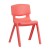 Flash Furniture 2-YU-YCX-004-RED-GG Red Plastic Stackable School Chair with 13.25" Seat Height, 2 Pack addl-9