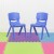 Flash Furniture 2-YU-YCX-005-BLUE-GG Blue Plastic Stackable School Chair with 15.5" Seat Height, 2 Pack addl-1