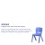 Flash Furniture 2-YU-YCX-005-BLUE-GG Blue Plastic Stackable School Chair with 15.5" Seat Height, 2 Pack addl-4