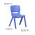 Flash Furniture 2-YU-YCX-005-BLUE-GG Blue Plastic Stackable School Chair with 15.5" Seat Height, 2 Pack addl-6